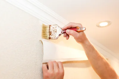 Pose de papier peint à Pardailhan — revêtements muraux et toiles de verre